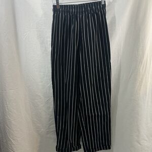 Chef Works Unisex Adult Black White Stripe Pants Size XS-3 Pair Bundle